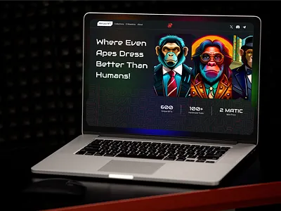 Shawuganz (NFT herosection) crytocurrency hero section landing page nft ui uiux