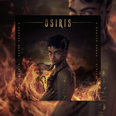 Album Cover for music - Osiris (photoshop edit) adobe photoshop blending coverart edit fantasy graphic design illustration osiris photomanipulation photoshop