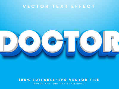 Doctor 3d editable text style Template 3d text effect care celebration children health clinic clinical corona dental health dentist disease doctor doctor day family doctor graphic design health hostipal kids doctor medicine nurse vector text mockup