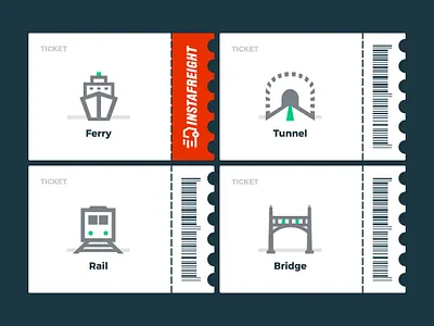 Tickets bridge ferry logistic rail tickets tunnel