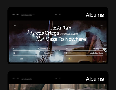 Lorn Discography - Website Single & EPS branding design discography electronic idm logo lorn minimal music ui website