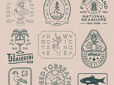 2023 ROUND-UP 2023 badge bar brand identity branding cocktail design fish illustration long island outdoor review round up year end