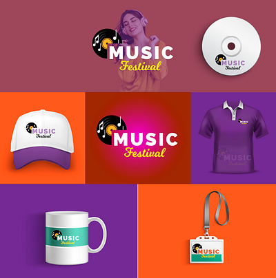 Music Logo Brand Design branding design flyer graphic design illustration logo logoidinty motion graphics music ui vector