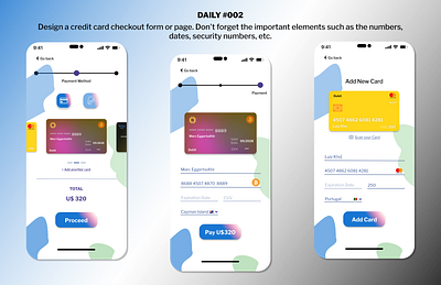 Daily UI Challenge - #002 - Credit Card Checkout card checkout creditcard figma ui ui designer ux