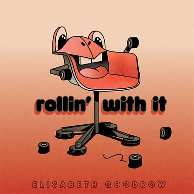 rollin' with it chair character design eames furniture graphic design herman miller illustration vintage