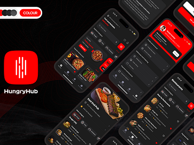 Hungry Hub figma food mobile app ui ux