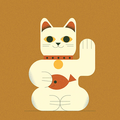 Tick tock … new cat on the block (PSE '24) animals character design editorial grain graphic design illustration