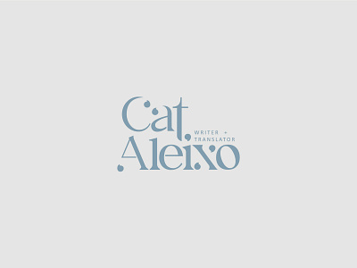 Cat Aleixo custom type flat logo logo design minimalist logo type typography logo wordmark logo