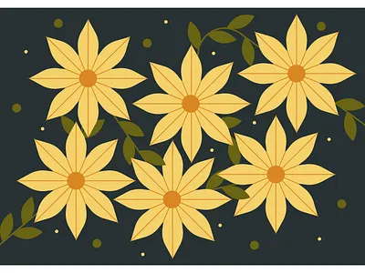 Flowers | Postcard design concept design floral illustration graphic design illustration postcard illustration vector