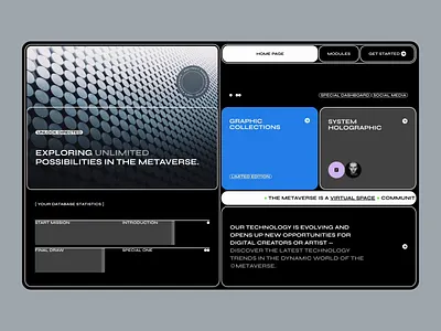 Metaverse - Website Concept abstract blog cms concept design landing page metaverse minimalist modern portfolio technology ui ux web web design webdesign website