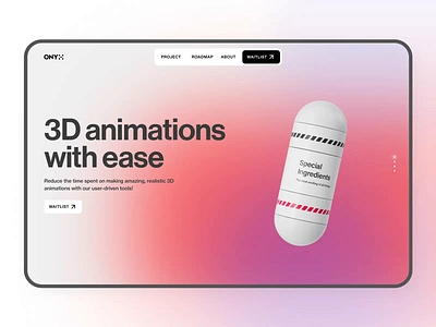 Tech Landing Page 3d 3d render clean colorful daily render design futuristic gradient minimal modern saas soft tech tech landing page ui ux visual design web design