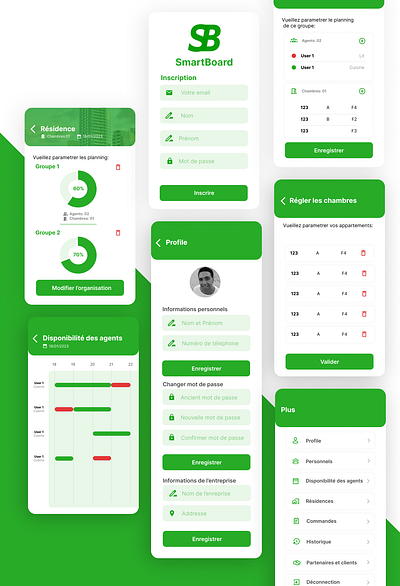 SmartBoard App UI Design graphic design ui