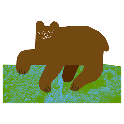 January animal animalillustration bear childrensillustration collage design editorial editorialillustration illustration