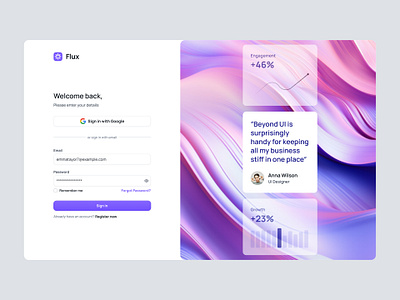 Sign in authentication page - Beyond UI authentication ui beyond ui design design system figma free ui kit hero section homepage ui illustration landing page log in login ui registration sign in sign in ui ui ux
