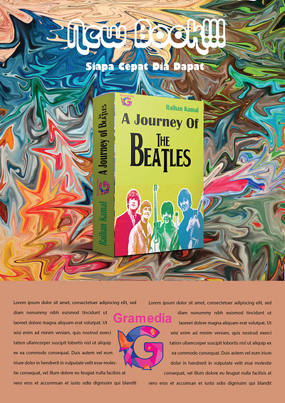 Flyer book The Beatles book design flyers graphic design poster psychedelic the beatles