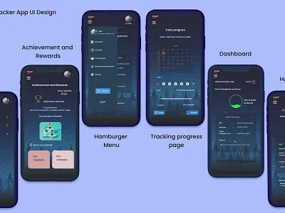 Resolution Tracker App. UI branding logo ui