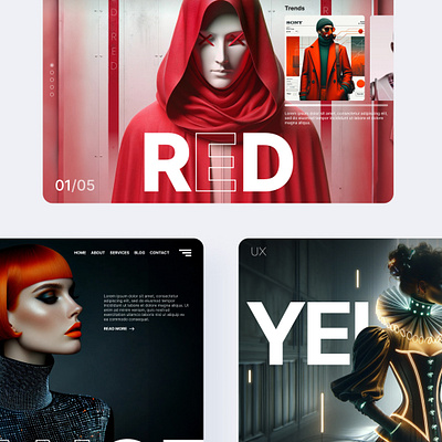 Fashion Designer design desktop fashion graphic design landing page mockup ui ux website