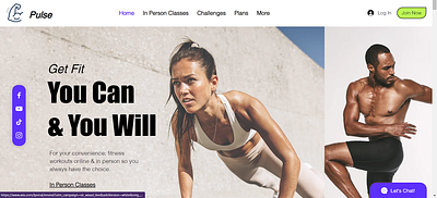 Gym and Fitness Website design branding design fitness website graphic design gym web design ui website