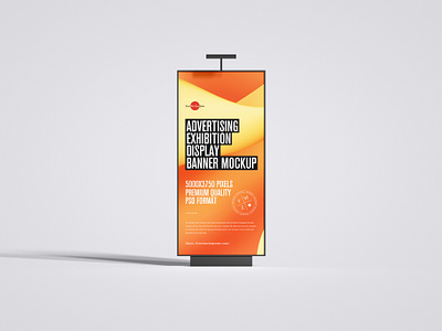 Free Exhibition Display Banner Mockup display mockup