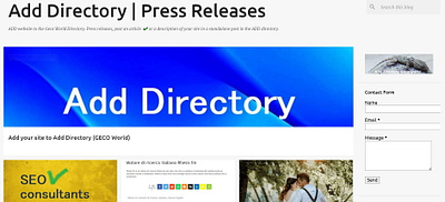 Add Directory / Press Releases press releases