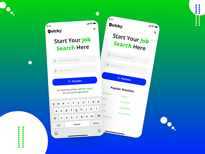 Search Day 22 Daily UI Challenge app design graphic design illustration job offers job search logo search skill search typography ui uiux design user experience user interface ux vector