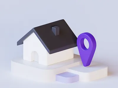 3D house 3d graphic design ui