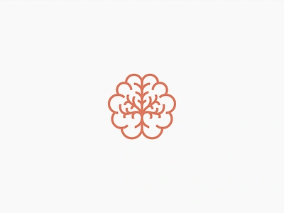 Mind tree brain branding cognitive geometry graphic design illustration learning line art logo medicine mental minimalist modern nature neurology organ plant psychology science think