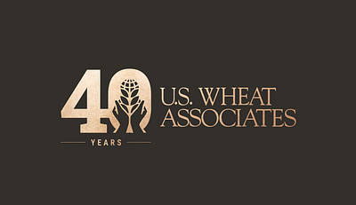 US Wheat Associates - 40 years 40 years brand guide branding logo