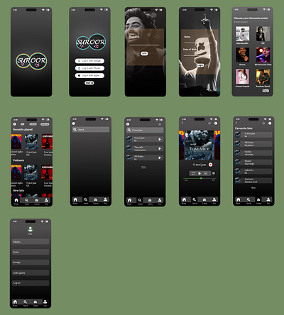 music app design app design dark design graphic design logo music app design ui uiux web design