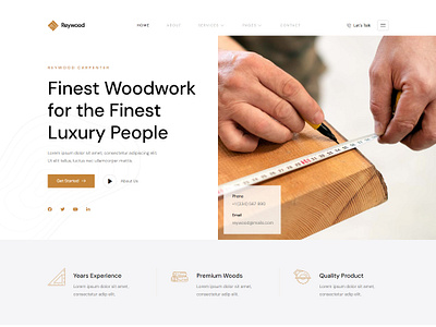 Woodwork Website branding design graphic design ui ux website wordpress