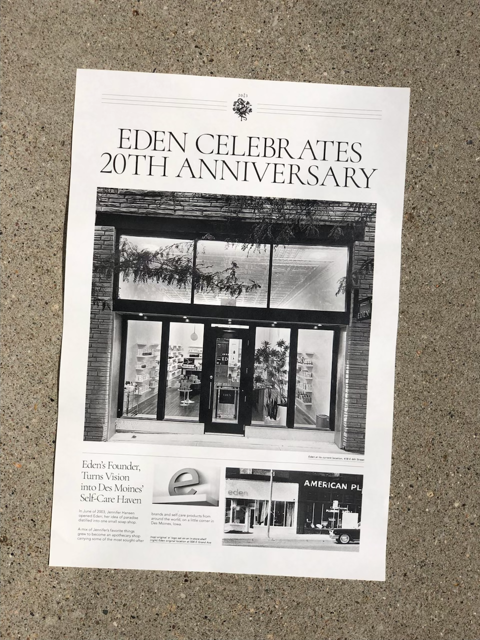 Newsprint Style Display graphic design