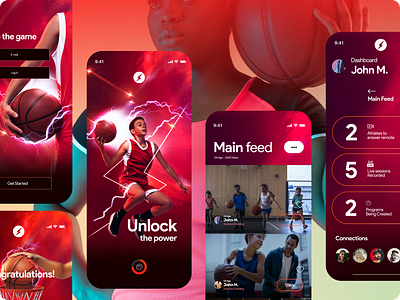 Basketball training app app branding design graphic design illustration ui ux