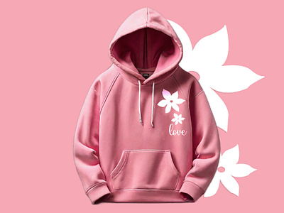 pink hoodie design 2024 background branding colour cool t shirt design girl graphic design hoodie illustration kid lady logo love new pink style vector