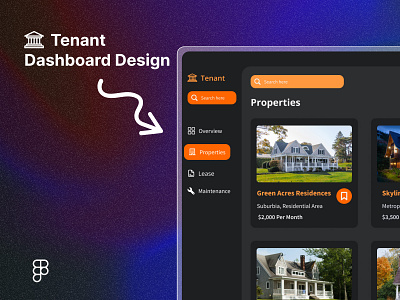 Real-Estate Dashboard Design dashboard design figma property dashboard real estate real estate dashboard design real estate website ui ux