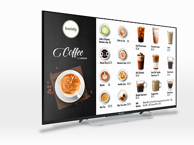 Digital Menu Design For Cafe designs, themes, templates and ...