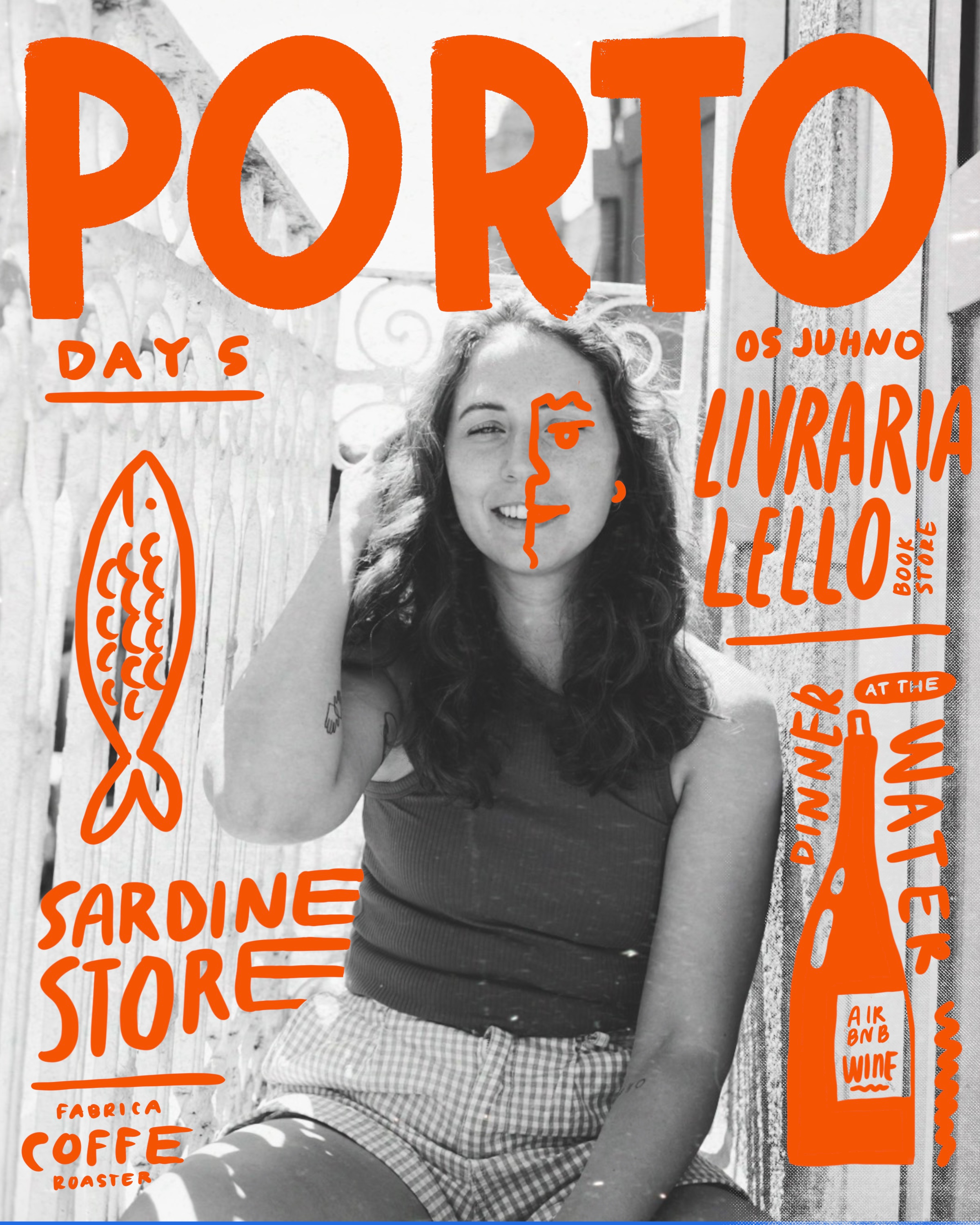 Portugal Travel Covers ad advertising brushes editorial food graphic design illustration layout magazine mixed media photoshop portugal procreate travel