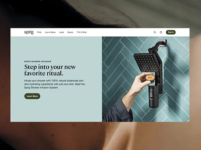 Sprig Website design interaction ui ux