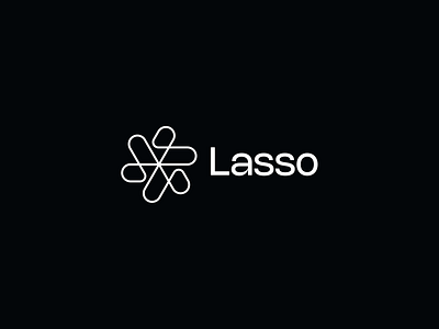 Lasso ai ai agent aiagent branding identity illustration logo mark negative space symbol ui