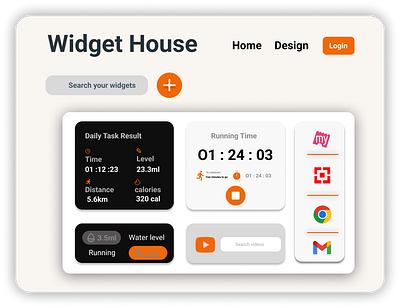 New Year Countdown Widget 3d animation branding graphic design logo motion graphics ui uichallenge
