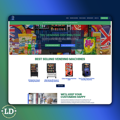 Tru Vending Distribution branding design elementor graphic design ui web design webdesign website design wordpress