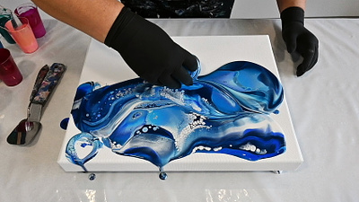 Unleashing Creativity: Fluid Art Landscapes - A Journey ... acrylic acrylic paint art design illustration paintings pouring tutorial