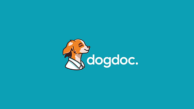 DOGDOC - Logo animation 2d 2d animation 2d motion after effect animation branding custom animation design dog dogdoc flat illustration logo logo animation motion graphics ui veterinary clinic