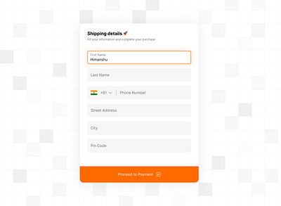 Checkout Form checkout ecommerce form shipping ui