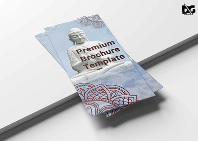 Promotion Tri-fold Brochure Template graphic folk graphicfolks mockup