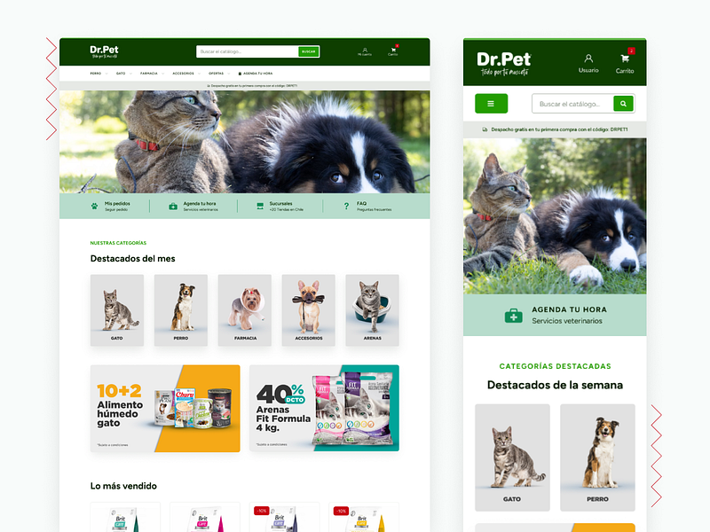 DrPet design ecommerce figma prestashop ui ux web web design