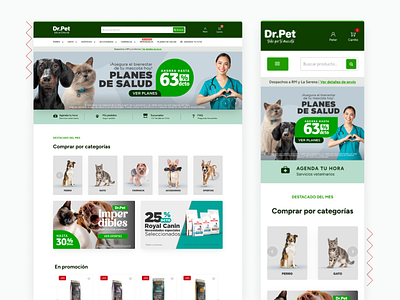 DrPet design ecommerce figma prestashop ui ux web web design