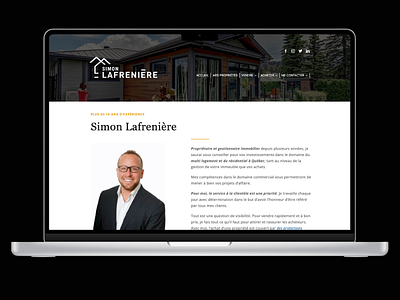 Site internet Courtier immobilier // Real Estate Broker Website concetion web courtier daily ui immobilier ux