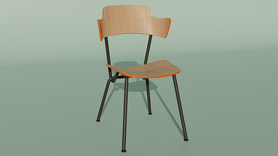 Strain chair design Blender 3D 3d blender chair design modeling
