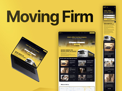 Moving firm | Website redesign moving company moving industry trends moving website inspiration reduced errors moving company ui uiux moving website ux uxui website