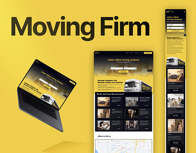 Moving firm | Website redesign moving company moving industry trends moving website inspiration reduced errors moving company ui uiux moving website ux uxui website